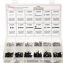 Disco Automotive 8130 Phillips Oval Head Screw Assortment