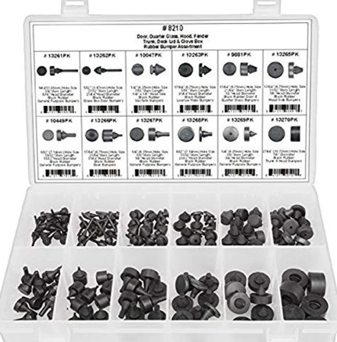 Disco Automotive 8210 Rubber Bumper Assortment