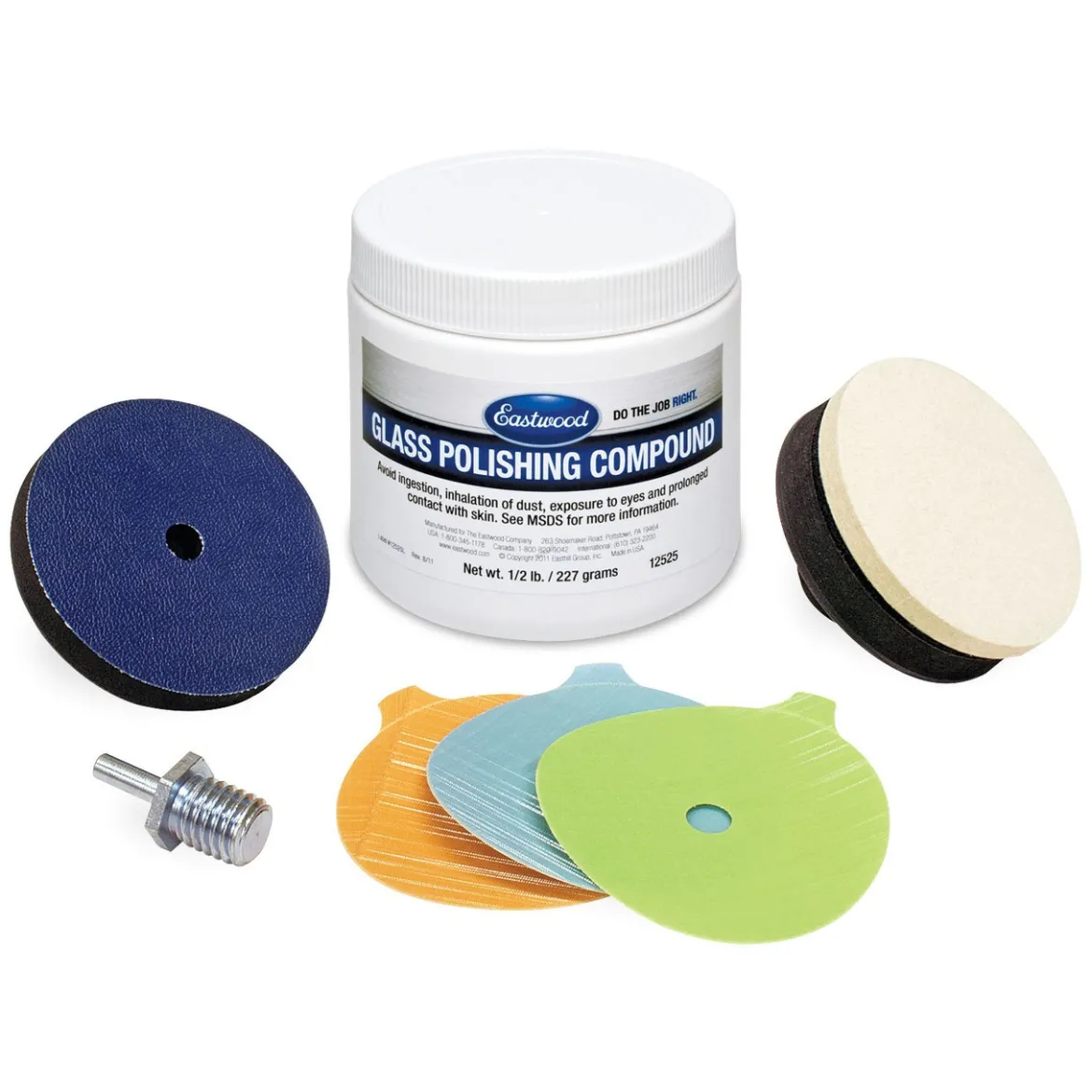 Eastwood Glass Automotive Polishing Kit for Deep Scratches (12526)