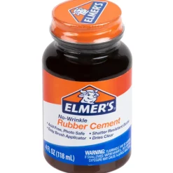 Elmer's E904 No-Wrinkle Rubber Cement - 4 oz.