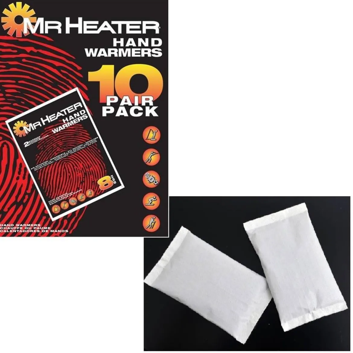Enerco F235012 Winter Disposable Hand Warmer 10-Pack 8 Hours