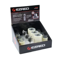 EZ Red 12-Piece Quick Disconnect Battery Brush Kit (PP12PK)