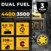 Firman Dual Fuel Inverter Portable Generator 4400/3500W Electric Start Open Frame CO Alert 50 ST CAN (WH03562OF)