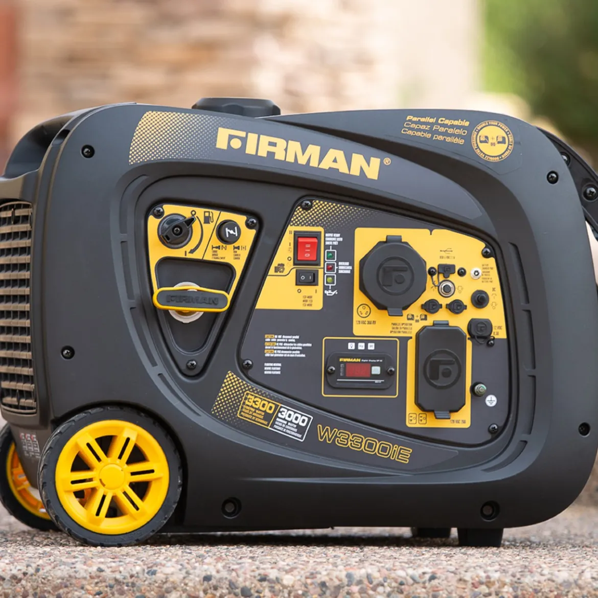 Firman Gas Inverter Portable Generator 3300/3000W Electric Start 50 ST CAN (W03082)
