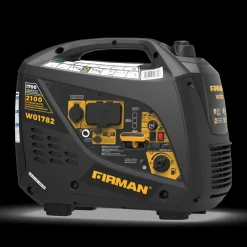 Firman Gas Inverter Portable Generator 2100/1700W Recoil Start Bonus Cover 50 ST CAN (W01782)