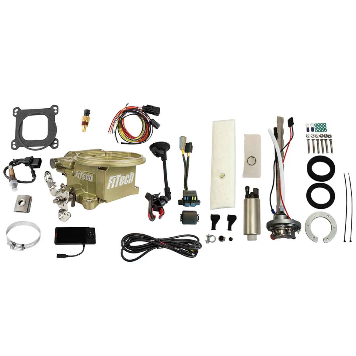 FiTech 2 Barrel 400HP Classic Gold EFI w/ 340 LPH In-Tank Pump (36691)