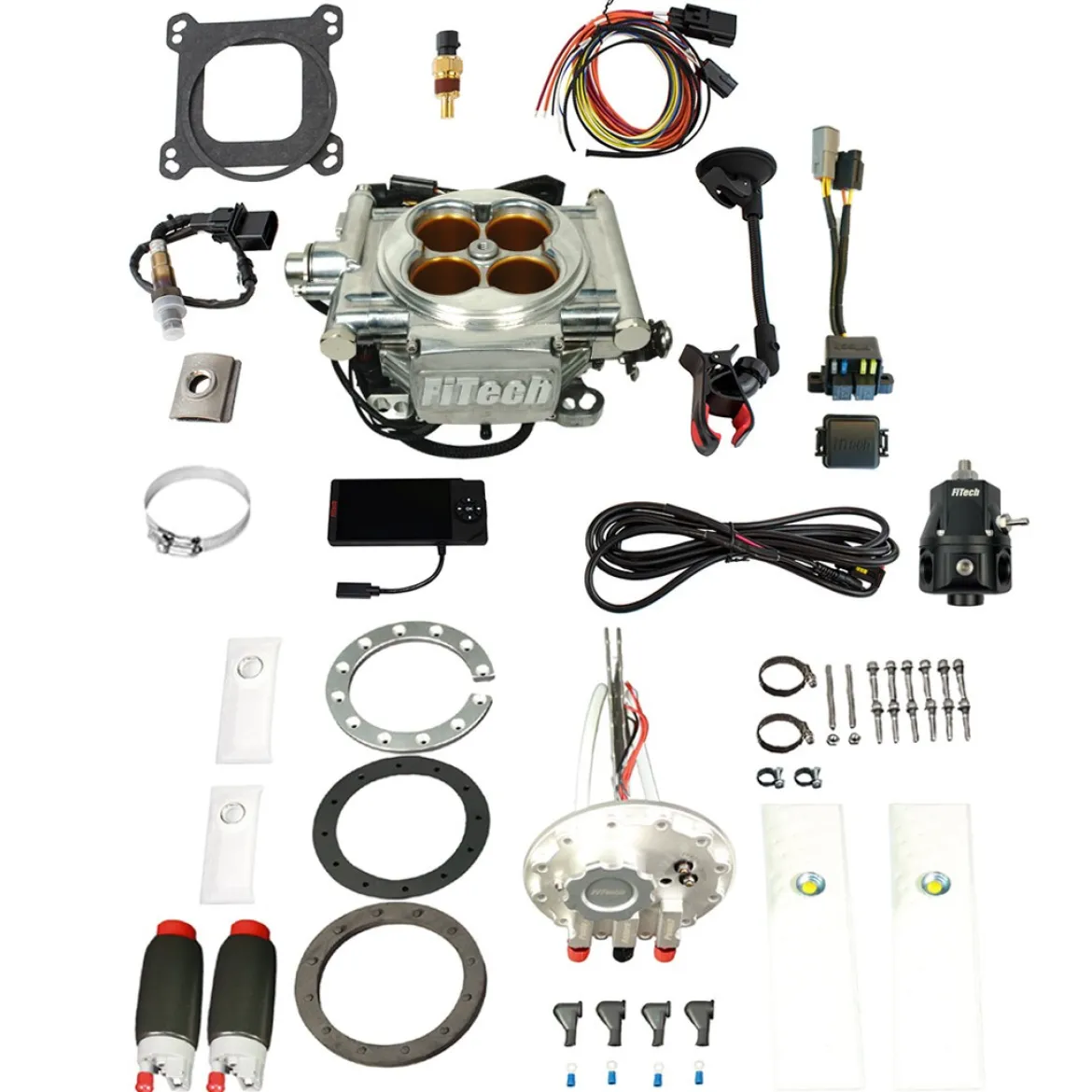 FiTech EFI 8 1200HP Bright Aluminum w/In-Tank Pump & Regulator (36413)