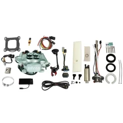 FiTech EFI 4 600HP Power Adder Bright Aluminum w/ 340 LPH Pump (36606)