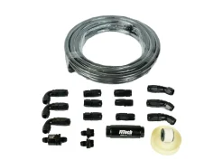 FiTech 20ft Black Stainless Steel Hose Kit (51002)