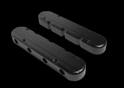 FiTech LS Tall Black Valve Covers w/Coil Mounts/Smooth Covers (131203)