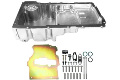 FiTech Medium Profile Polished 6.25 Qts Engine Oil Pan (130102)