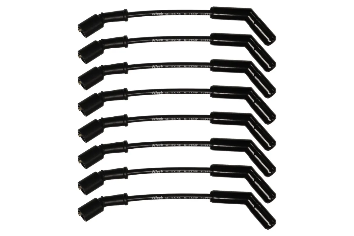 FiTech 8mm Premade LS Engine Car/Truck Spark Plug Wire Kit (90010)