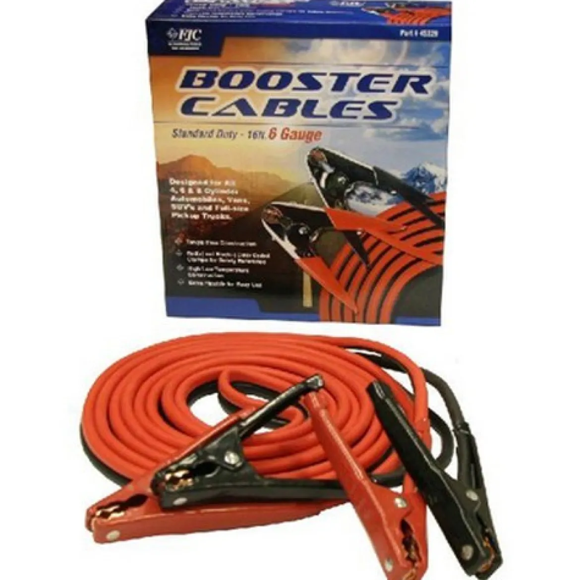 FJC 6GA 16 ft 500 Amp Standard Duty Booster Cable Set (45229)