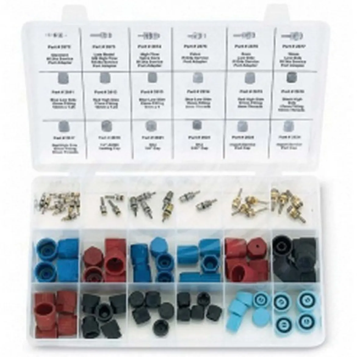 FJC Master Valve Core and Cap Assortment Kit for HVAC and Auto (2683)