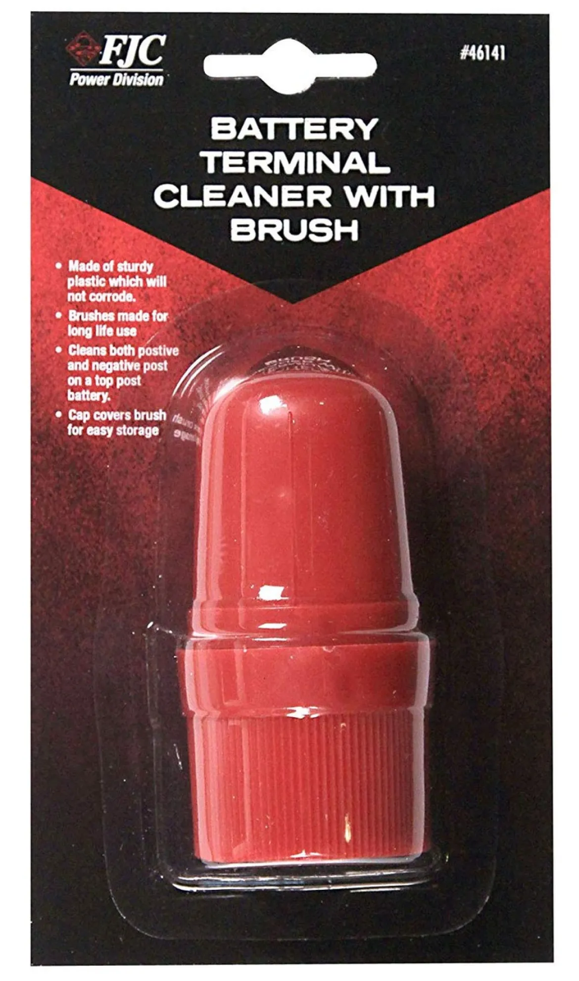 FJC Plastic Battery Terminal Cleaner with Brush for Automotive Care (46141)