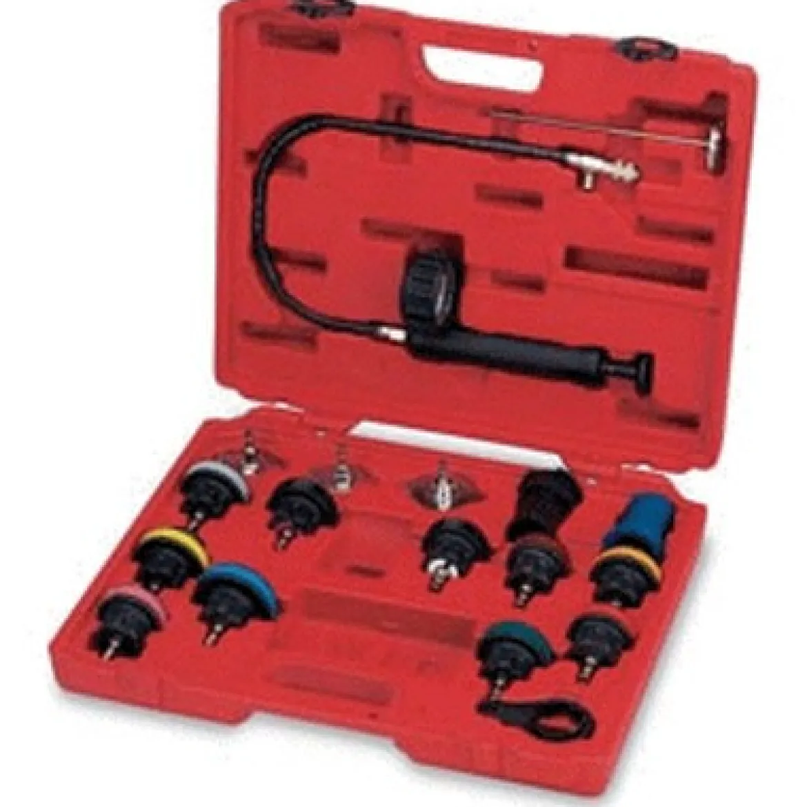 FJC Radiator and Cap Pressure Tester Kit for Vehicle Diagnostics (43658)