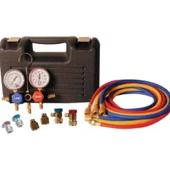 FJC R-1234yf/R-134a Dual Aluminum Manifold Gauge Set for A/C Systems (6855)