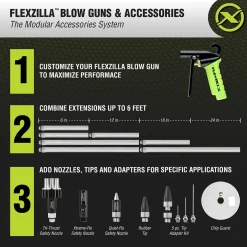 Flexzilla® Blow Gun with Quiet-Flo Safety Nozzle Leg (AG1402FZ)