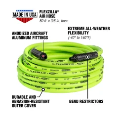 Flexzilla Legacy 3/8" x 50' ZillaGreen Air Hose (HFZ3850YW3)