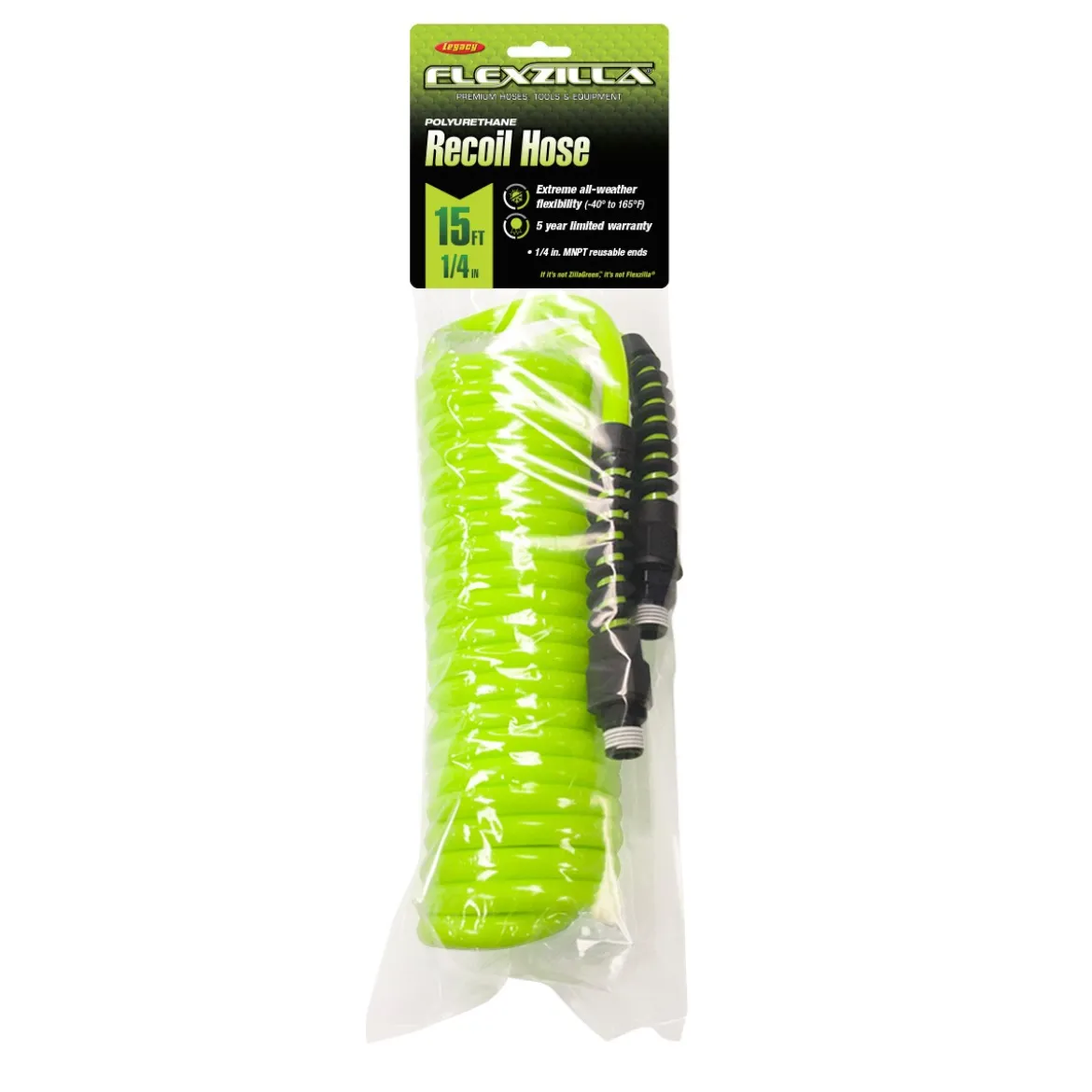 Flexzilla Legacy Manufacturing Recoil Air Hose 1/4" x 15' (LP1415AFZ)