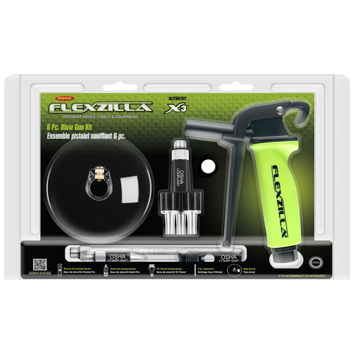Flexzilla® 6-Piece Blow Gun Kit (AG1200FZKIT)