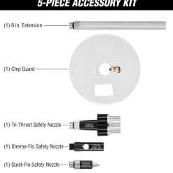 Flexzilla® 6-Piece Blow Gun Kit (AG1200FZKIT)