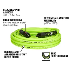 Flexzilla® Pro 3/8" x 35' Air Hose (HFZP3835YW2)