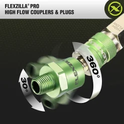 Flexzilla Pro High Flow Ball Swivel Plug 1/4
