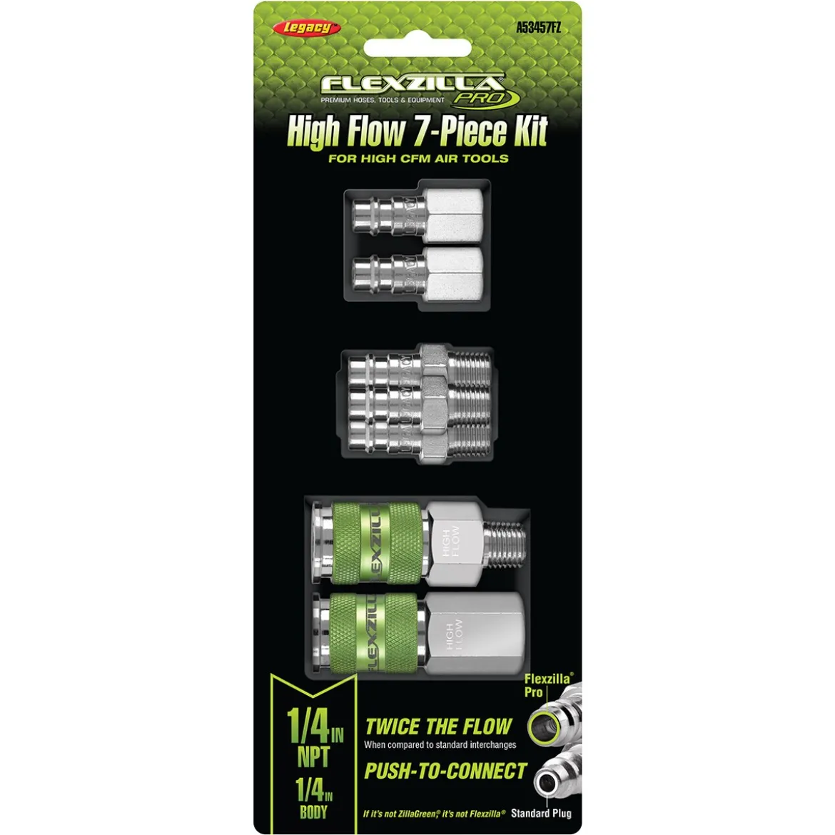 Flexzilla Pro High Flow Coupler and Plug Kit (A53457FZ)