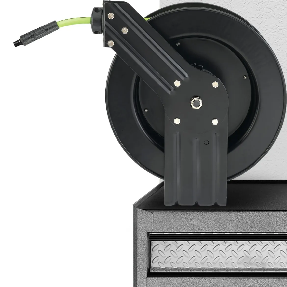 Flexzilla Retractable Air Hose Reel 3/8 in x 50 ft Hybrid (L8611FZ)