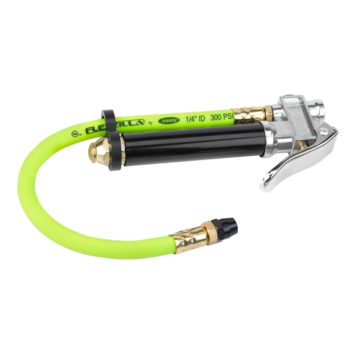 Flexzilla Straight-On Tapered Chuck Inflator with 12-Inch Hose (AL2000FZ)