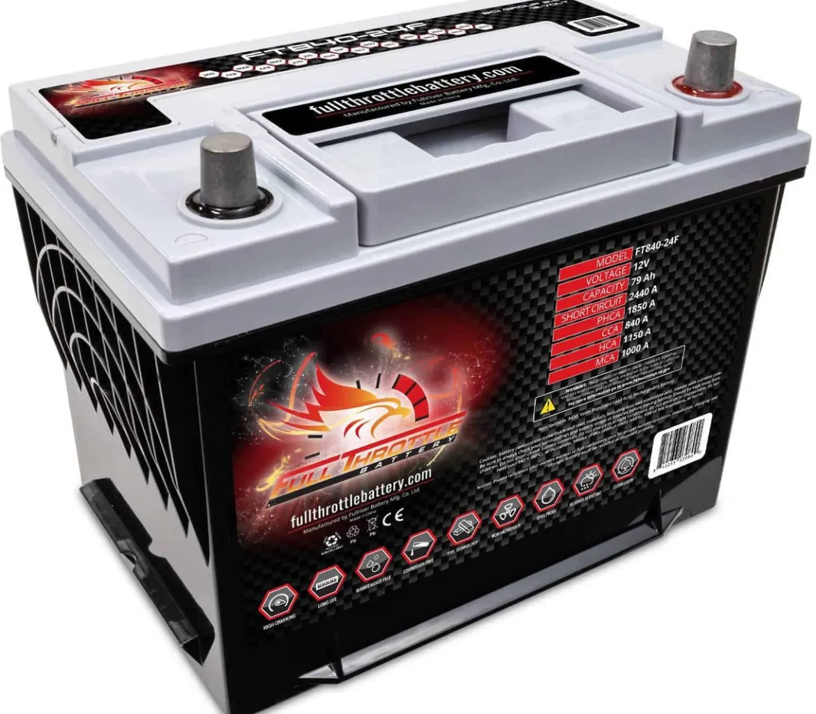 Full Throttle High-Performance AGM Battery 75Ah 840CCA (FT840-24F)