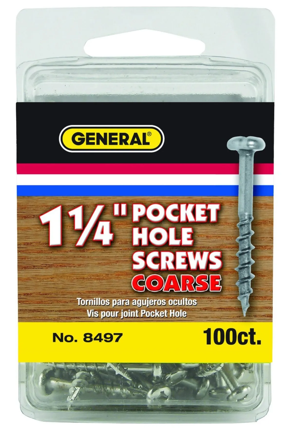 General Tools #7 Pocket Hole Screws, 100-pack (8497)