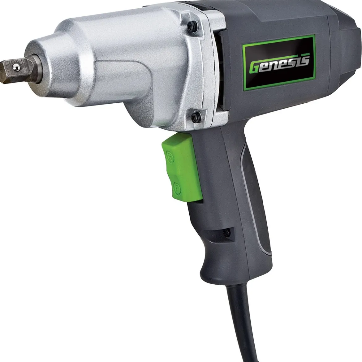Genesis 7.5 Amp 1/2" Impact Wrench Driver Kit with Detent Pin Square Drive Anvil, 4 Sockets, and Heavy-Duty Storage Case (GIW3075K)