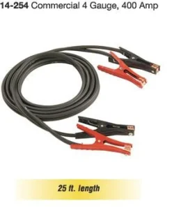 Goodall 14-254 Booster Cables 400 Amp Coated Clamps 25-foot 4 Gauge