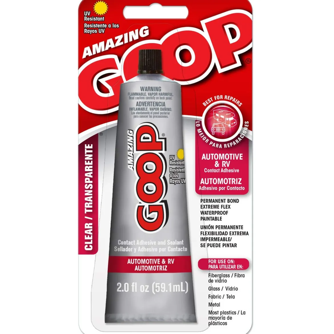 Goop 2 fl. oz Clear Amazing GOOP Automotive & RV Adhesive (161021)