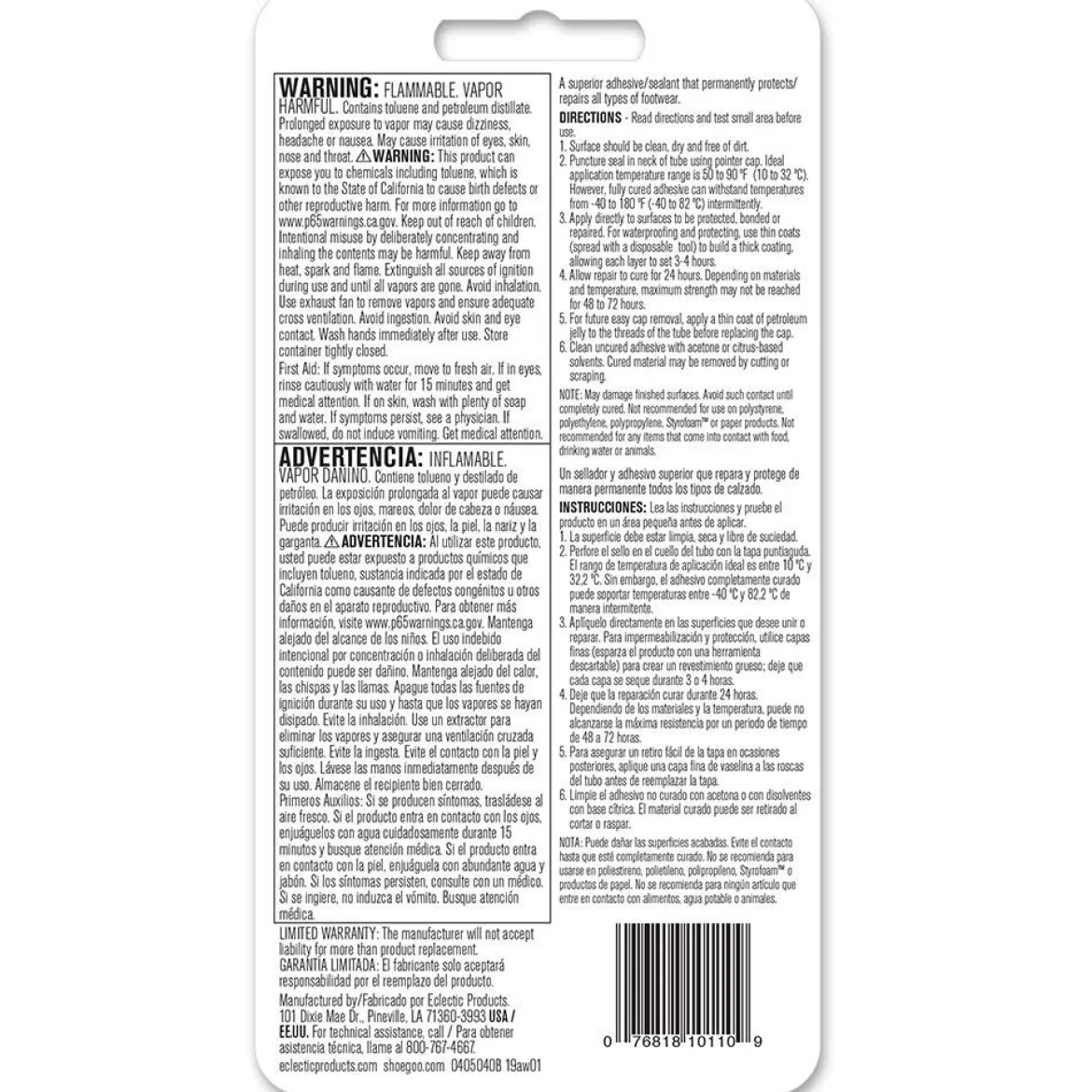 Goop 4-Pack 0.18 fl oz Clear Shoe Goo Shoe Repair Adhesive (5510110)