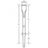 Grey Pneumatic 3/4" Wide Chisel, 18" Long, for .401 Shank (CH105)