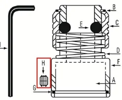 Grey Pneumatic Set Screw CH1000 and CH8000 (CH1000-10)