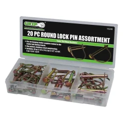 GRIP 16288 Lynch Pin Assortments (20 pc Round Lock Pin)