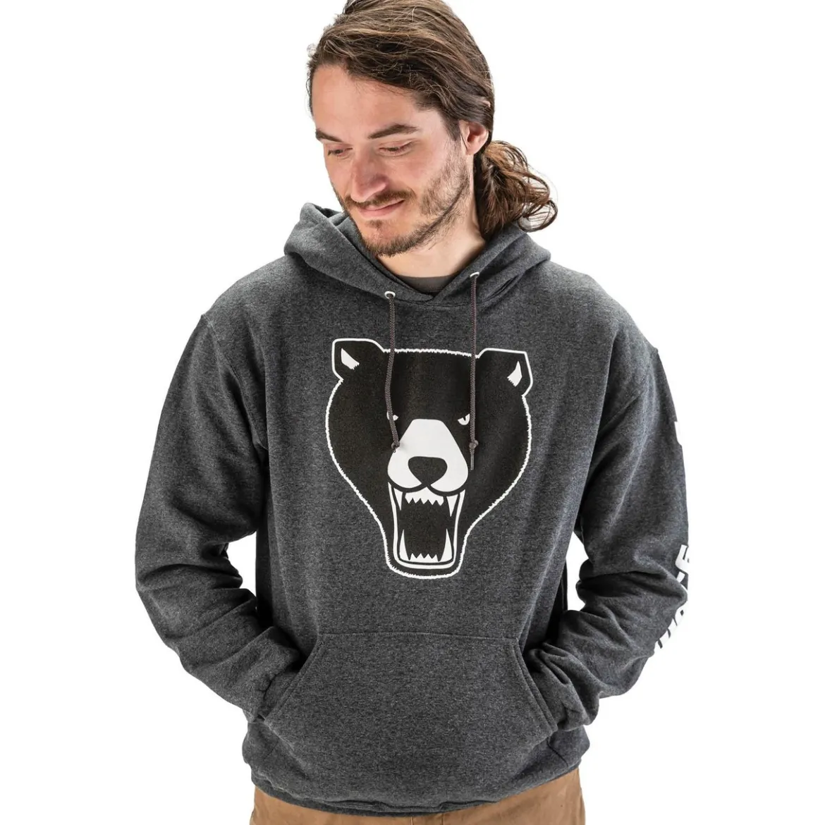 Grizzly Industrial Dark Heather Grizzly Sweatshirt (T34253, T34254, T34255, T34256)