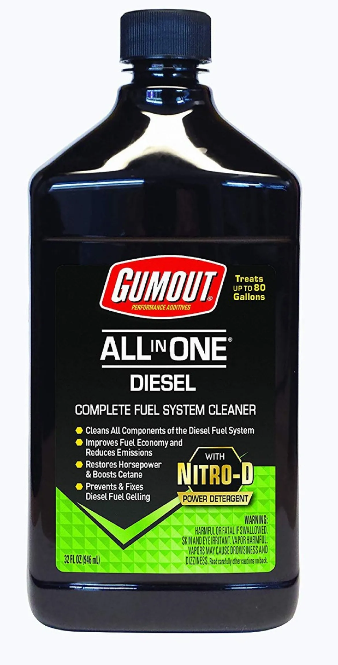 Gumout 510012 All-in- All-in-One Diesel Fuel System Cleaner 32 fl. oz.