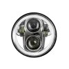 Haizer USA 5.75" Chrome Round Projector LED Headlight (HZR-575R-C)