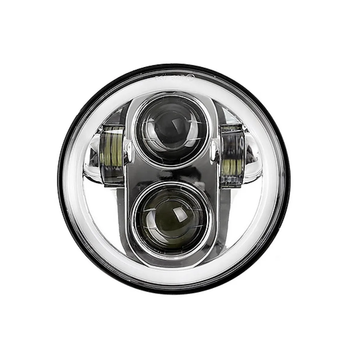 Haizer USA 5.75" Chrome Round Projector LED Headlight (HZR-575R-C)