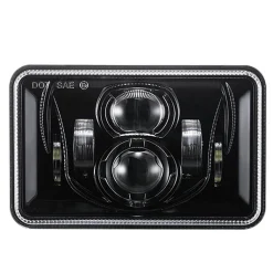 Haizer USA 4”x6” Black Projector LED Headlight (HZR-4686-B)