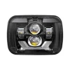 Haizer USA 5"x7" Blk Proj LED Headlight w/DRL & Turn Sign. (HZR-5798B)
