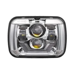 Haizer USA 5"x7" Chr Proj LED Headlight w/DRL & Turn Sign. (HZR-5798C)