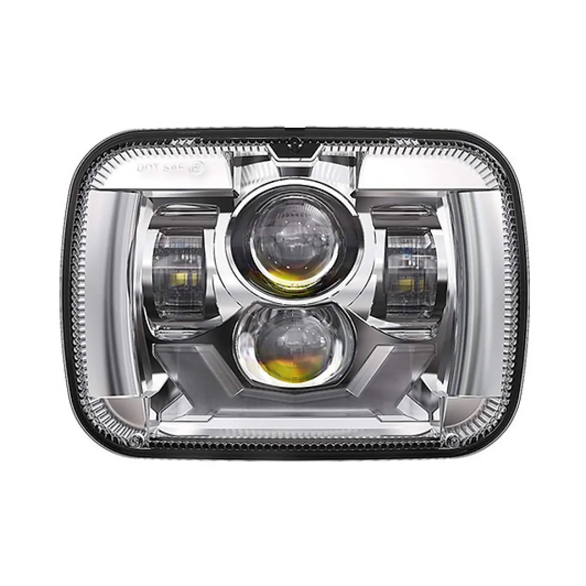 Haizer USA 5"x7" Chr Proj LED Headlight w/DRL & Turn Sign. (HZR-5798C)