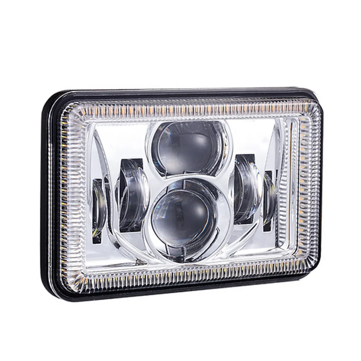 Haizer USA 4”x6” Chrm Proj LED Headlight w/DRL&Turn Signal (HZR-4686D)
