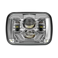 Haizer USA 5"x7" Heated Chr Projector Headlight DRL & TS (HZR-5798H-C)